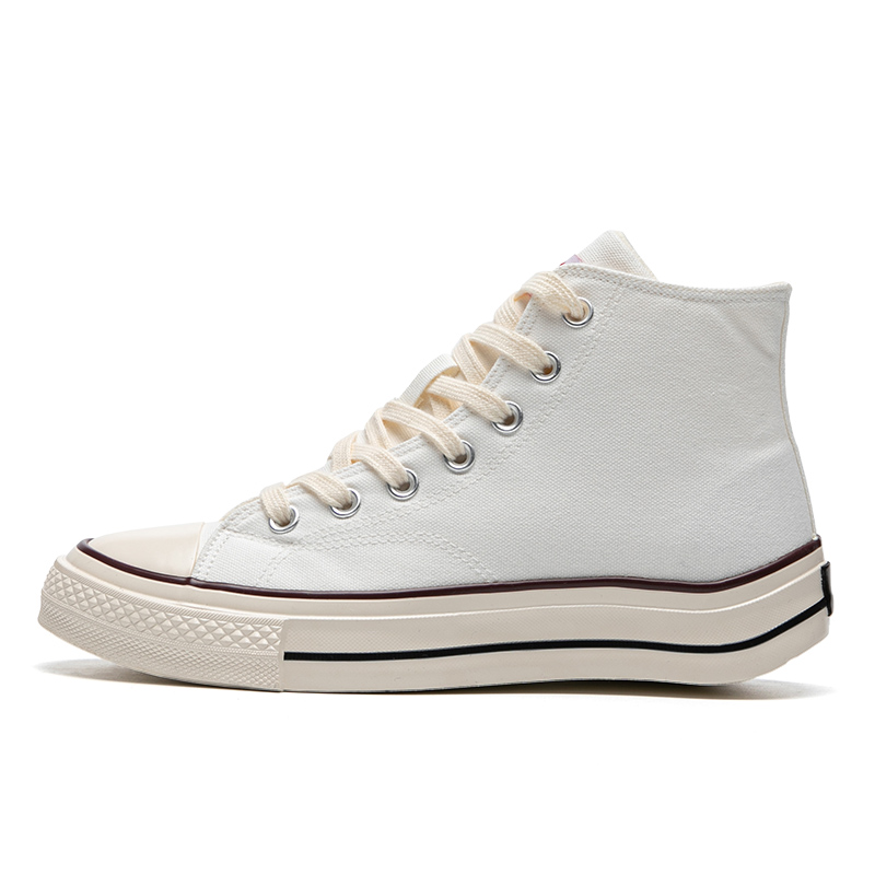 Warrior Cloud Sail High-Top Canvas Shoes White/Grey Warm & Durable Classic WBX-188G01 White Grey