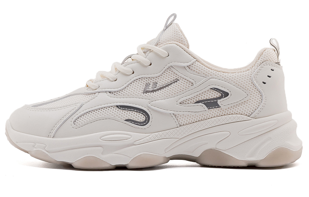 Buy 勇士回力 織物合成皮 防滑耐磨透氣 低筒 老爹鞋 米白