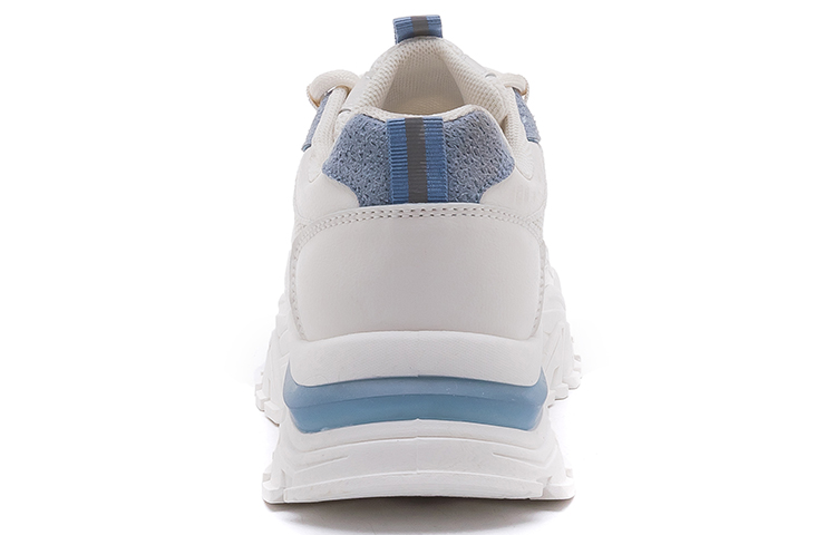 Shop 回力勇士 時尚百搭厚底增高 耐磨 低筒 爸爸鞋 男女款 米藍色