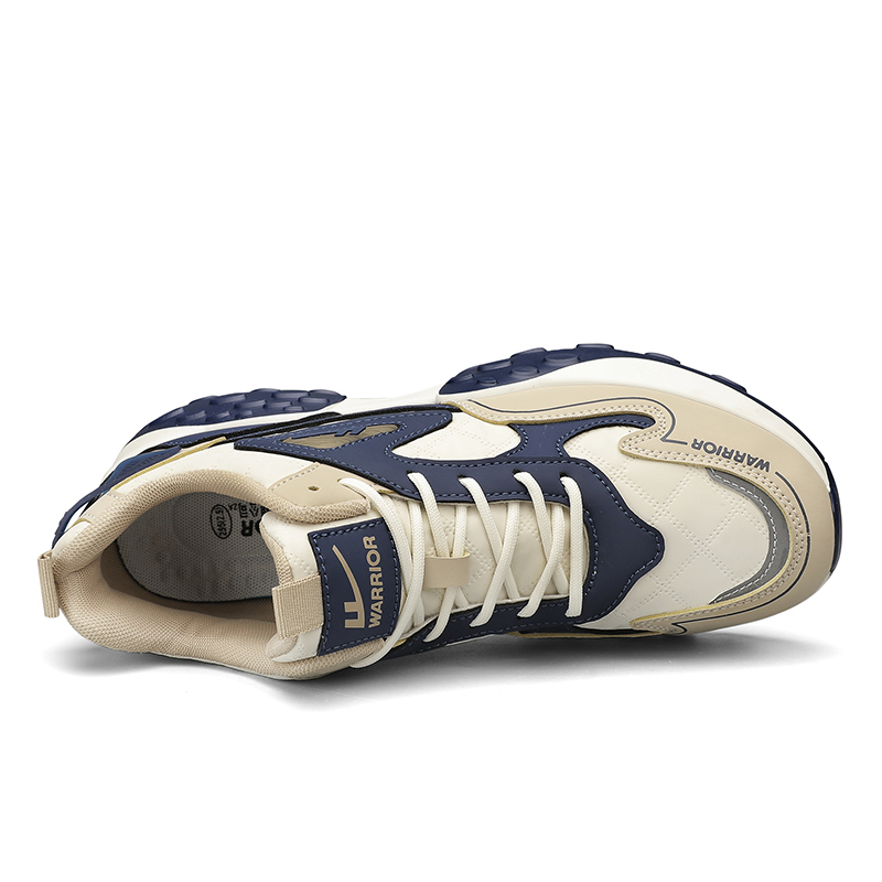 Lookbook Sepatu Warrior Dad Rendah 'Khaki Biru Tua' WXY-F536C01