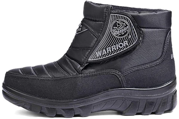 Warrior Embroidered Fabric Mid-Calf Snow Boots Black Casual. WBN-311801 Black Buy Warrior Embroidered Fabric Mid-Calf Snow Boots Black Casual. WBN-311801 Black