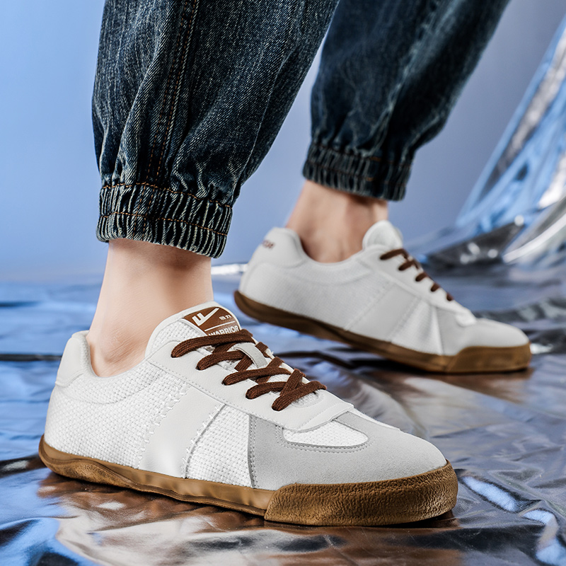 Warrior Fashion Trend Low-Top Sneakers 'White Grey' 'Patchwork Versatile' 圖 15