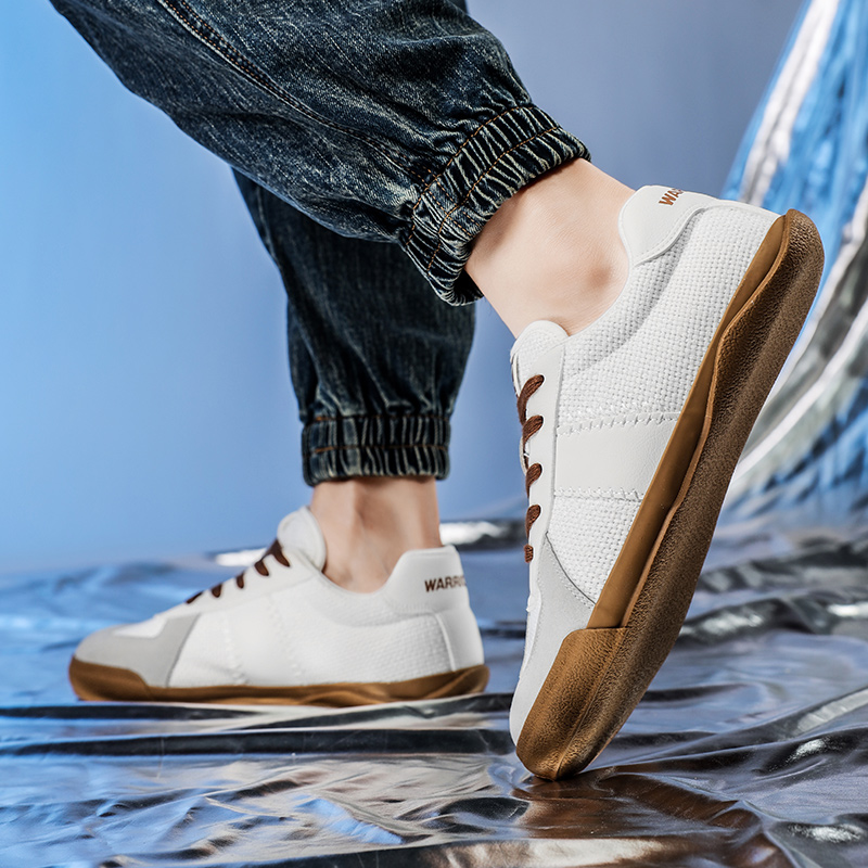 Warrior Fashion Trend Low-Top Sneakers 'White Grey' 'Patchwork Versatile' 圖 17