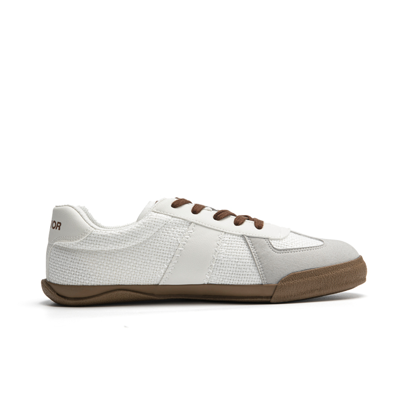 Warrior Fashion Trend Low-Top Sneakers 'White Grey' 'Patchwork Versatile' 圖 2