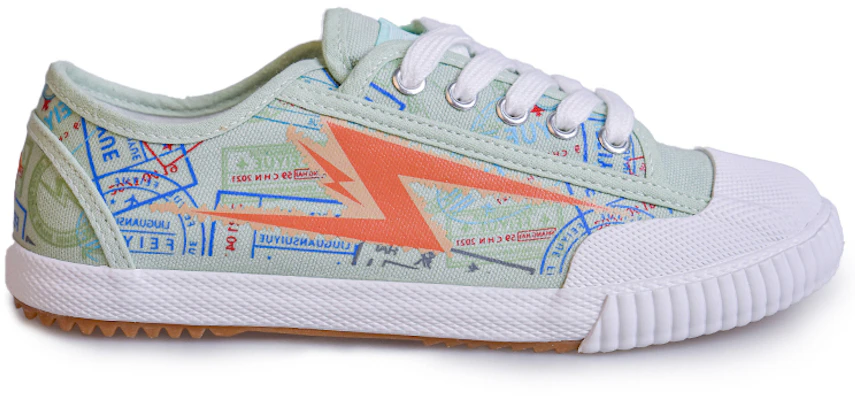 Warrior Feiyue x 'Kanvas Fashion Retro Hijau' FXY-484TC02 Order Warrior Feiyue x 'Kanvas Fashion Retro Hijau' FXY-484TC02
