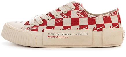 Warrior Feiyue x Canvas Low 'Checkerboard Red' FXY-031TC03 Warrior Feiyue x Canvas Low 'Checkerboard Red' FXY-031TC03