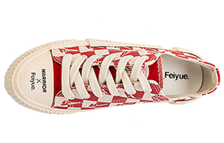 Lookbook Warrior Feiyue x Canvas Low 'Checkerboard Red' FXY-031TC03