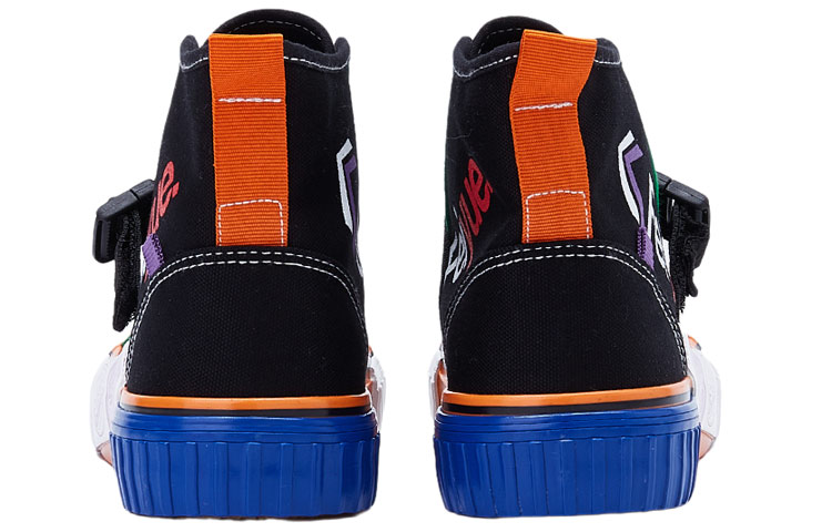 Warrior Feiyue High-Top Canvas 'Black Purple' 圖 4