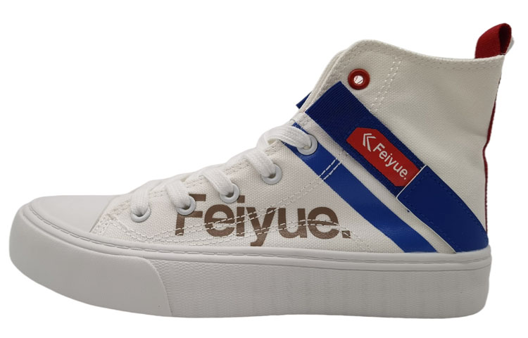 Buy Feiyue x Warrior回力 回濤 高筒潮流休閒帆布鞋 白藍紅 克萊因藍