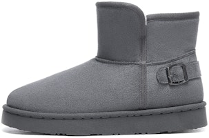 Warrior Grey Winter Waterproof Non-Slip Snow Boots with Thick Warm Lining WBN(JS)-1052GREY01 Warrior Grey Winter Waterproof Non-Slip Snow Boots with Thick Warm Lining WBN(JS)-1052GREY01