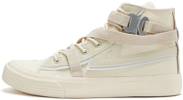 Warrior GuangBo 2 'Reflective High-Top Canvas - Beige Grey' WXY-A796G02 Warrior GuangBo 2 'Reflective High-Top Canvas - Beige Grey' WXY-A796G02