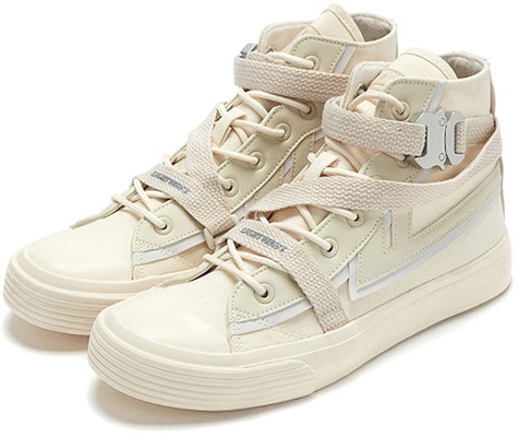 Warrior GuangBo 2 'Reflective High-Top Canvas - Beige Grey' WXY-A796G02 Lookbook Warrior GuangBo 2 'Reflective High-Top Canvas - Beige Grey' WXY-A796G02