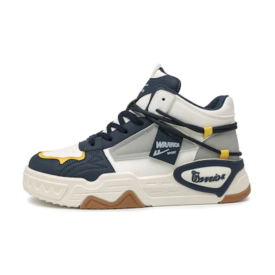 Warrior High-Top 'Beige Deep Blue'