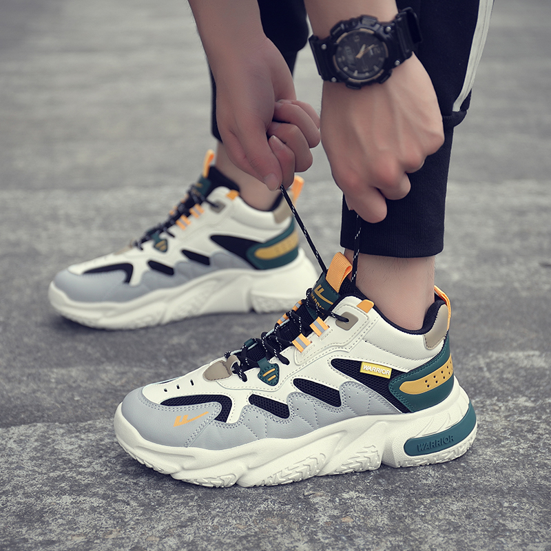 Warrior High-Top 'Black Beige Grey' 圖 11