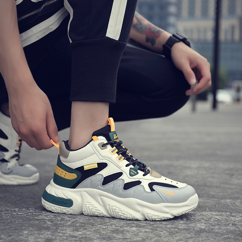 Warrior High-Top 'Black Beige Grey' 圖 12