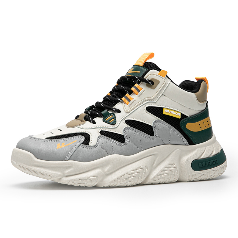 Warrior High-Top 'Black Beige Grey' 圖 3