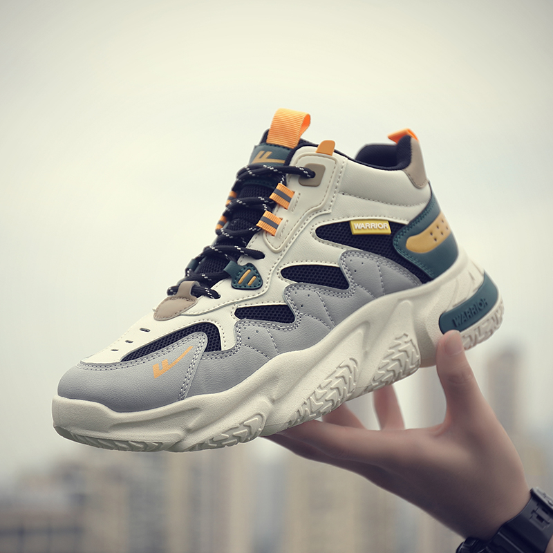 Warrior High-Top 'Black Beige Grey' 圖 7