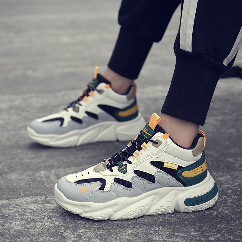 Warrior High-Top 'Black Beige Grey' 圖 8