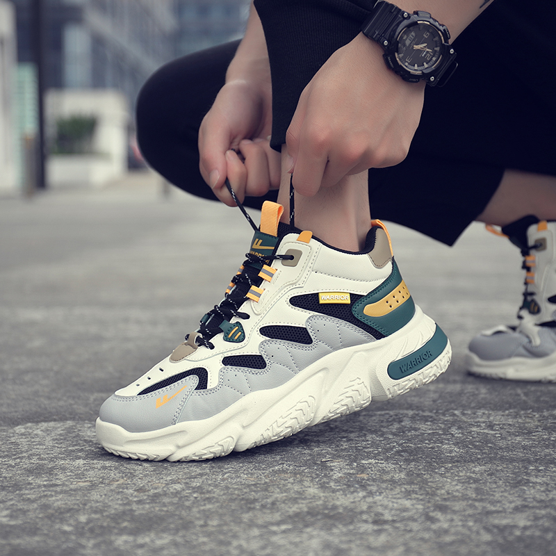 Warrior High-Top 'Black Beige Grey' 圖 10