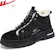 Warrior High-Top 'Kerja Fleece Hitam Berlapis' WBN(JS)-137003