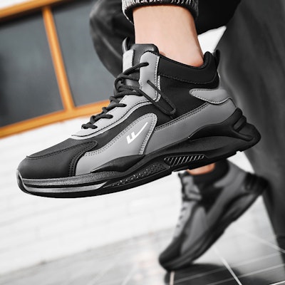 Warrior High-Top 'Black Grey' WXY(S)-1595N07 Details for Warrior High-Top 'Black Grey' WXY(S)-1595N07