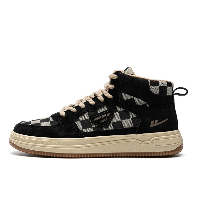 Buy Warrior High-Top ''Noir Kaki Damier'' WXY(S)-1889C05