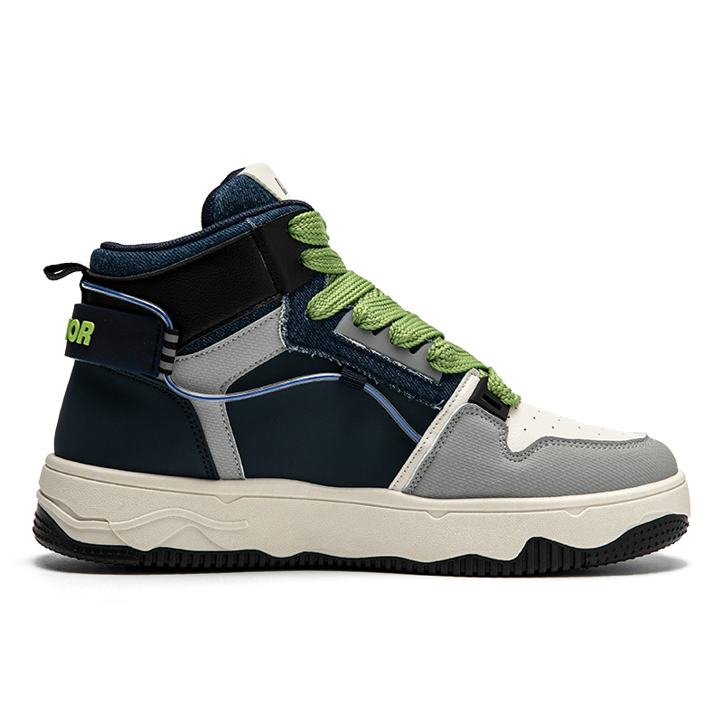 Warrior High-Top 'Dark Blue Beige Graffiti' 圖 2