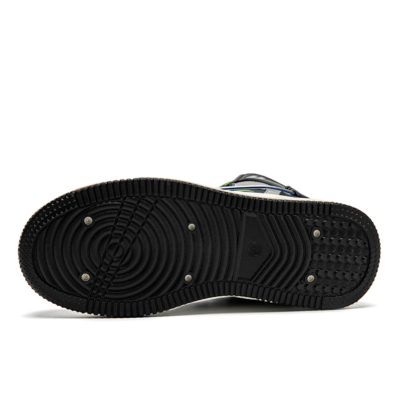 Warrior High-Top 'Dark Blue Beige Graffiti' 圖 6