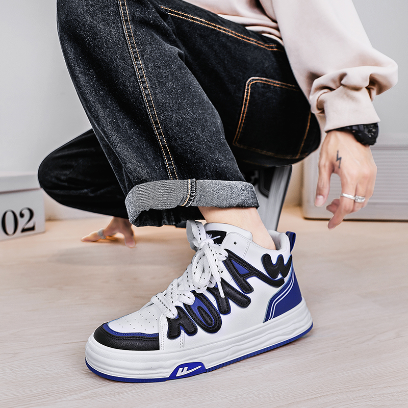 Warrior High-Top 'Dissolving Alphabet White Blue Black' 圖 9