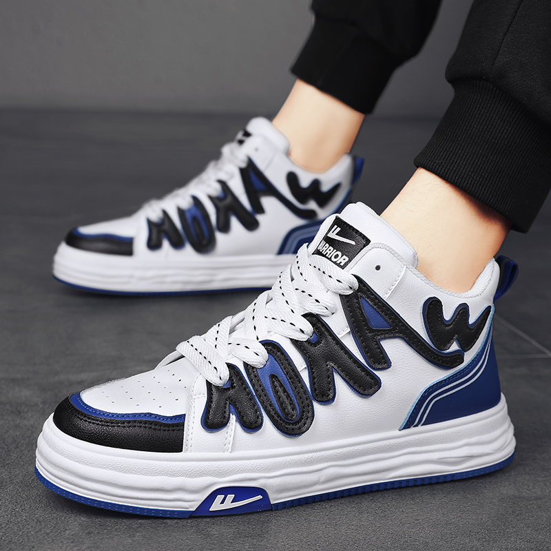 Warrior High-Top 'Dissolving Alphabet White Blue Black' 圖 10