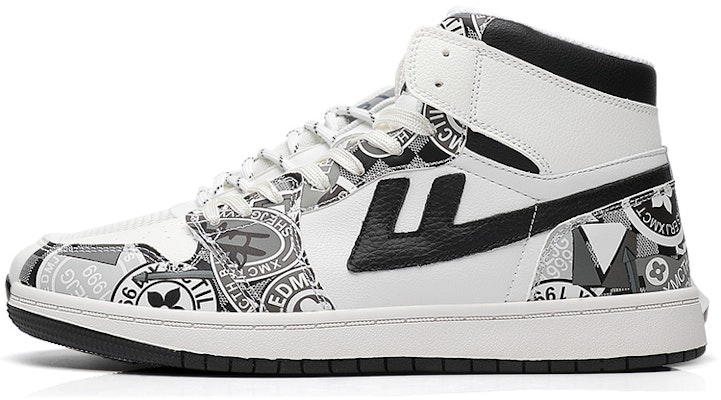 Warrior High-Top 'Graffiti Negro Blanco' WXY-A663C03 Buy Warrior High-Top 'Graffiti Negro Blanco' WXY-A663C03