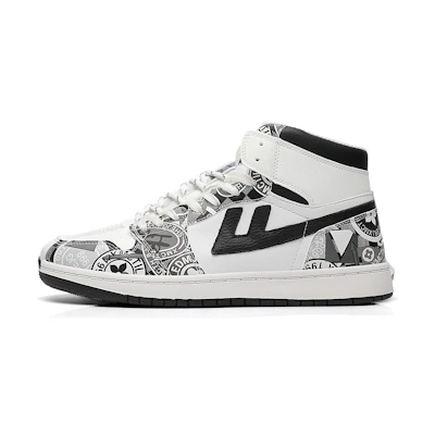 Warrior High-Top 'Graffiti Black White'