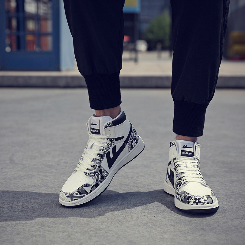 Warrior High-Top 'Graffiti Black White' 圖 11