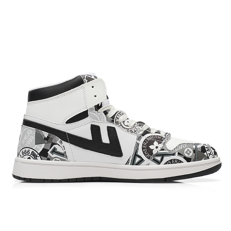 Warrior High-Top 'Graffiti Black White' 圖 2