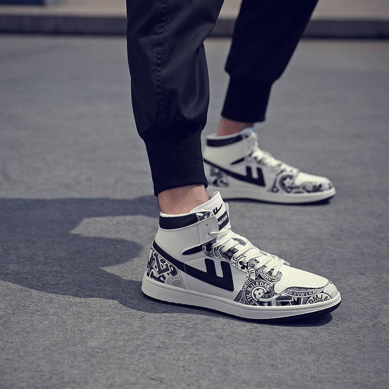 Warrior High-Top 'Graffiti Black White' 圖 7