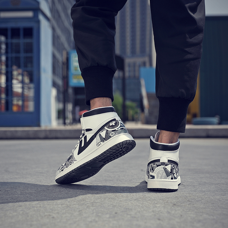 Warrior High-Top 'Graffiti Black White' 圖 8