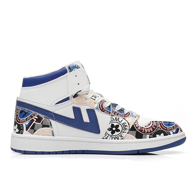 Warrior High-Top 'Graffiti Blue & White' 圖 2