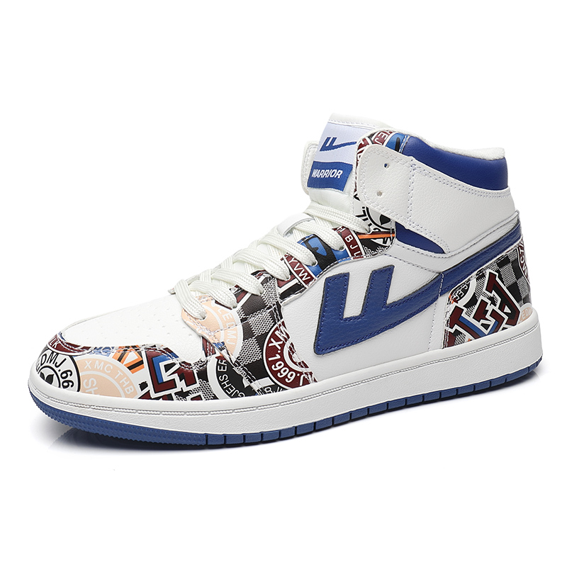 Warrior High-Top 'Graffiti Blue & White' 圖 3