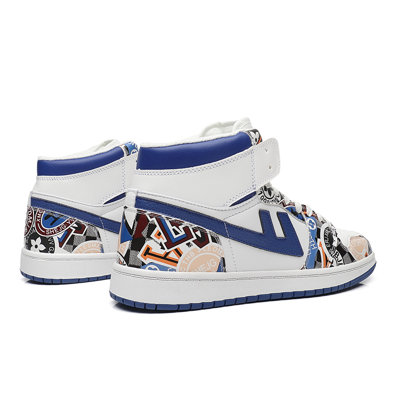 Warrior High-Top 'Graffiti Blue & White' 圖 5