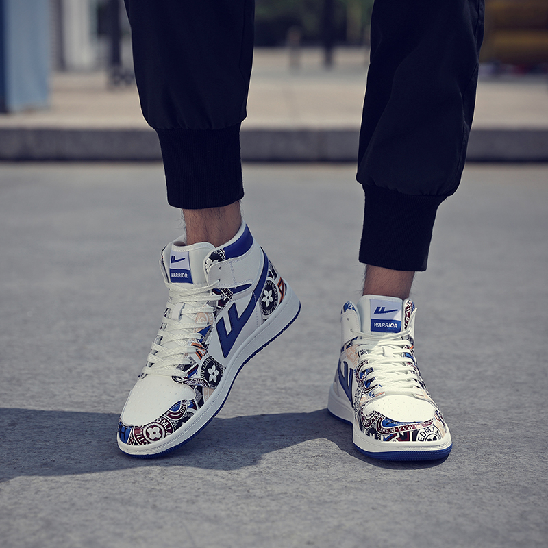 Warrior High-Top 'Graffiti Blue & White' 圖 7