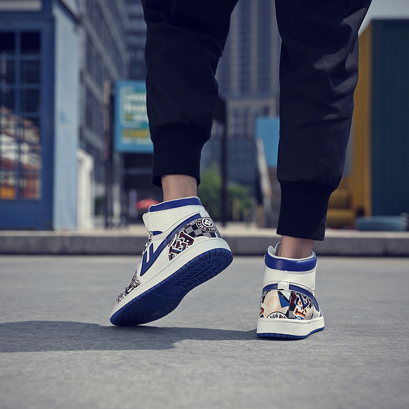 Warrior High-Top 'Graffiti Blue & White' 圖 9
