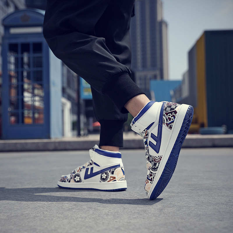 Warrior High-Top 'Graffiti Blue & White' 圖 10