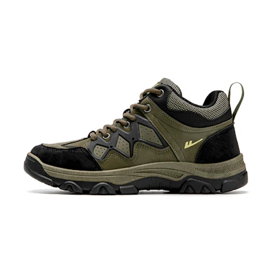 Warrior High-Top 'Green Black Patchwork'