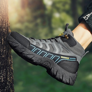 戰士回力 簡約百搭戶外 耐磨防滑 減震 高筒 生活休閒鞋 男款 灰黑 Shop 戰士回力 簡約百搭戶外 耐磨防滑 減震 高筒 生活休閒鞋 男款 灰黑