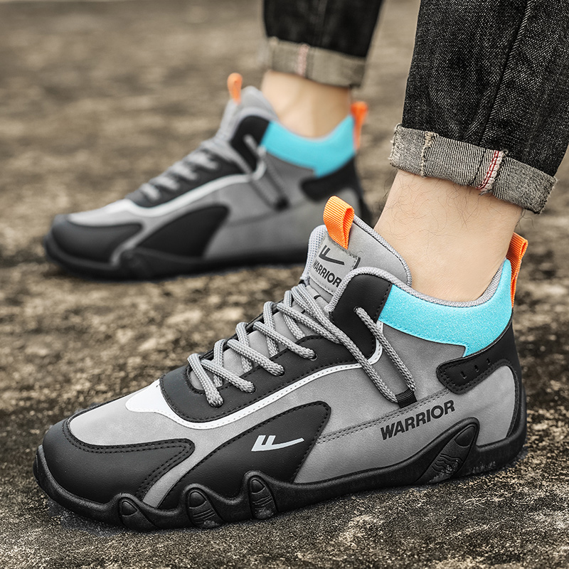 Warrior High-Top 'Grey Black Blue' 圖 7