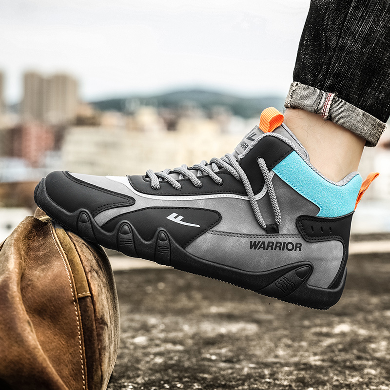 Warrior High-Top 'Grey Black Blue' 圖 8