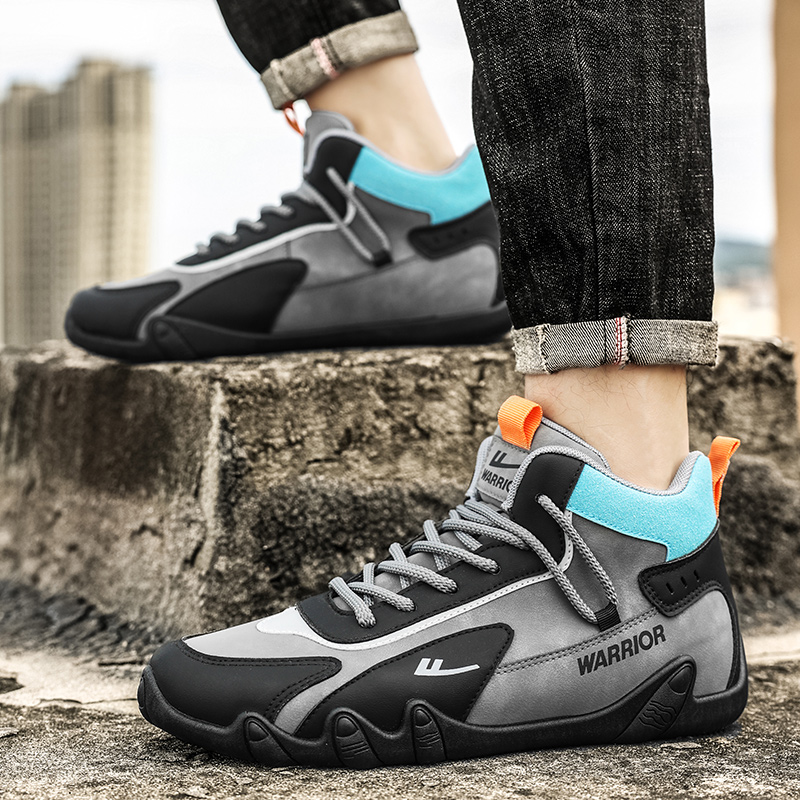 Warrior High-Top 'Grey Black Blue' 圖 10