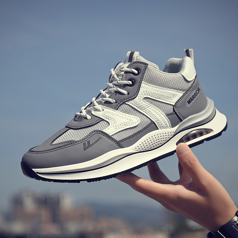 Warrior High-Top 'Grey White' 圖 12