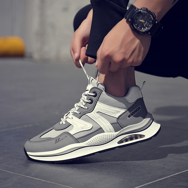 Warrior High-Top 'Grey White' 圖 14