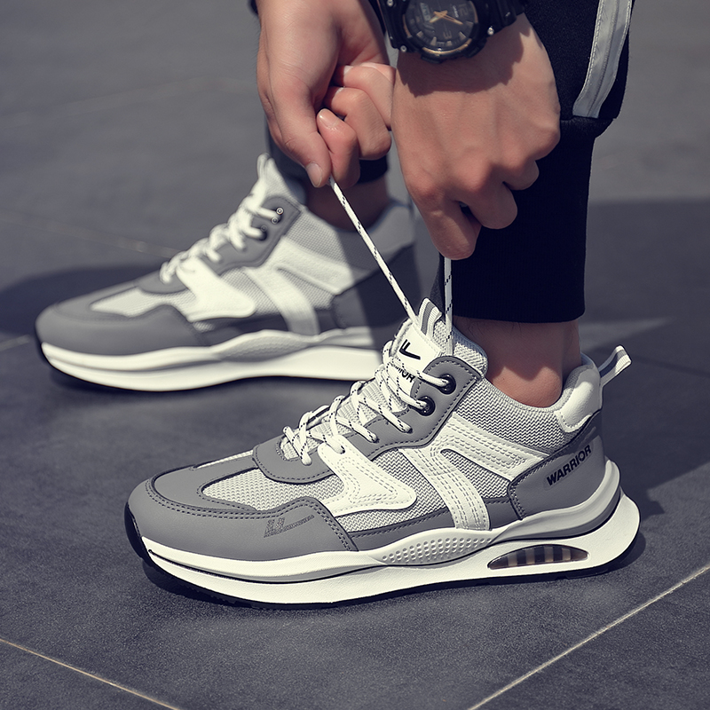 Warrior High-Top 'Grey White' 圖 7